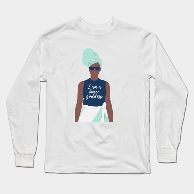 I am a fierce goddess Long Sleeve T-Shirt by Feminist Vibes